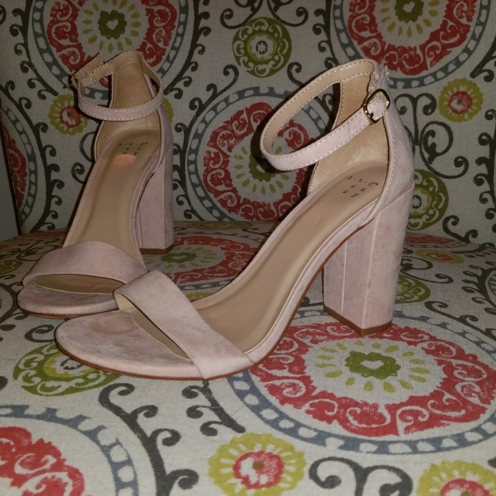 Blush Nude Ankle Pumps